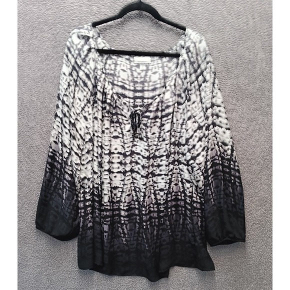 dressbarn Tops - Dressbarn Boho Tie Dye Blouse Size 3X Lightweight Flowy Feminine Office Loose